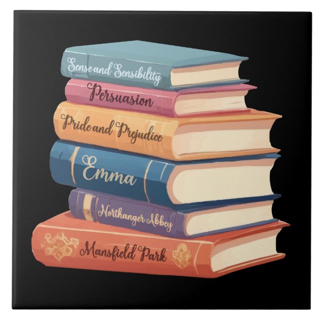 Jane Austen's Novels VII Ceramic Tile (Front)