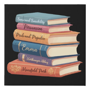 Jane Austen's Novels VII Faux Canvas Print