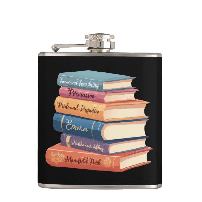 Jane Austen's Novels VII Flask (Front)