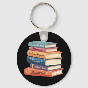 Jane Austen's Novels VII Keychain