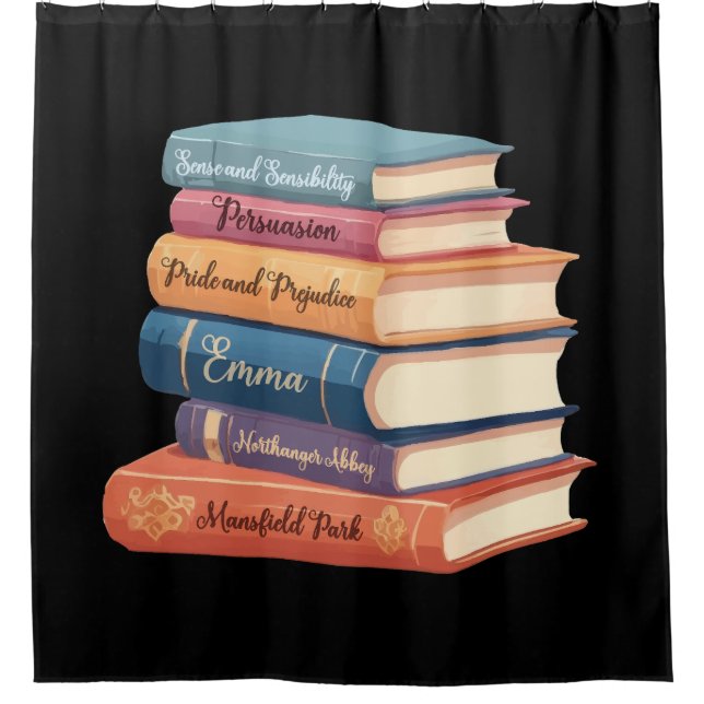 Jane Austen's Novels VII Shower Curtain (Front)