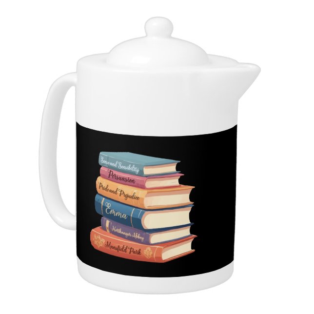 Jane Austen's Novels VII Teapot (Left)