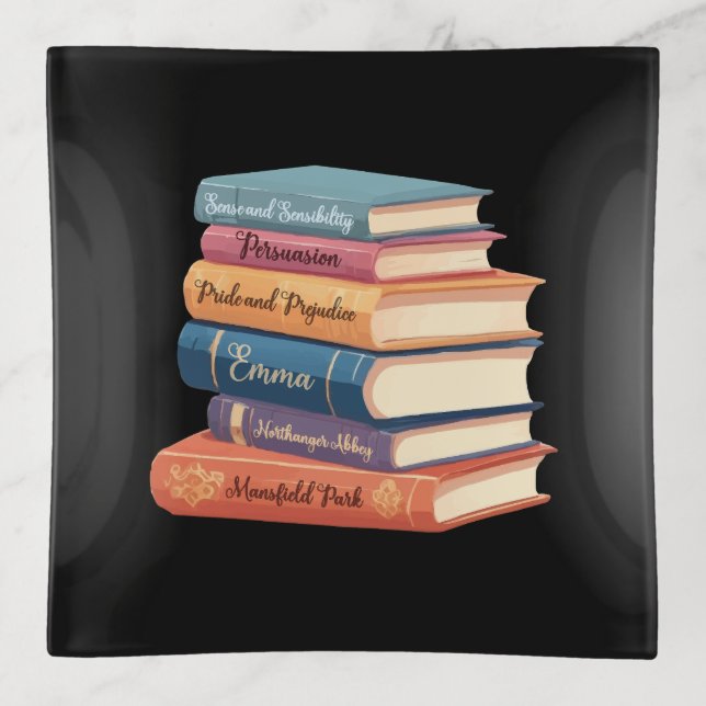 Jane Austen's Novels VII Trinket Tray (Front)