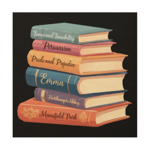 Jane Austen's Novels VII Wood Wall Art