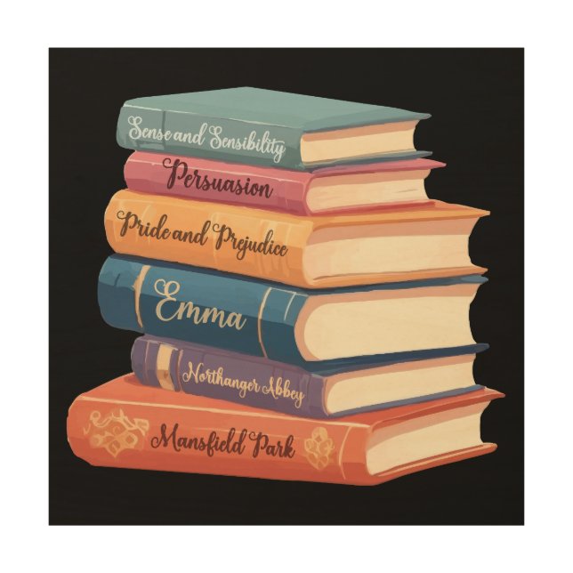 Jane Austen's Novels VII Wood Wall Art (Front)