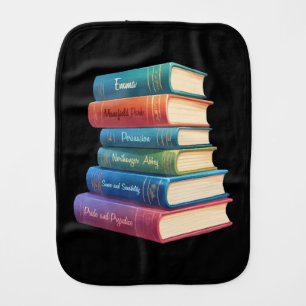Jane Austen's Novels VIII Baby Burp Cloth