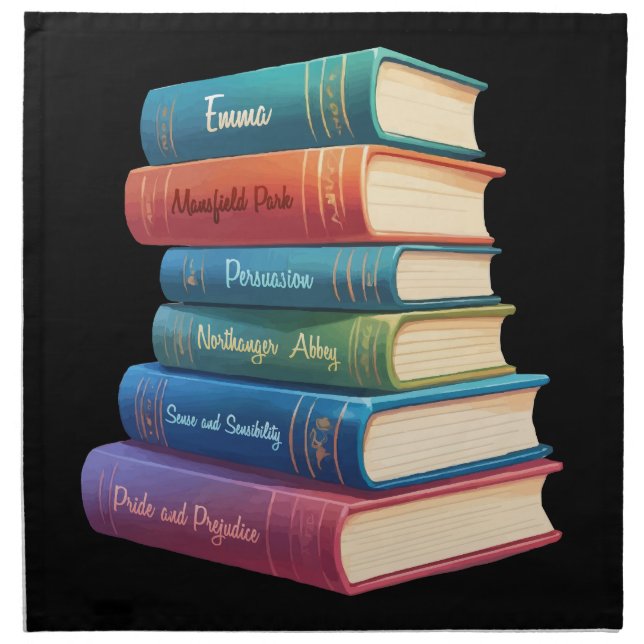 Jane Austen's Novels VIII Cloth Napkin (Front)