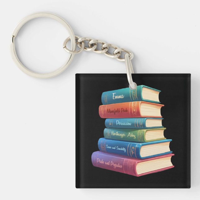 Jane Austen's Novels VIII Keychain (Front)