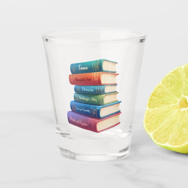 Jane Austen's Novels VIII Shot Glass (Front)