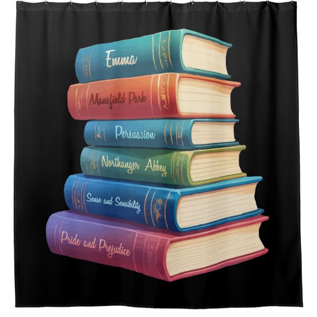 Jane Austen's Novels VIII Shower Curtain (Front)