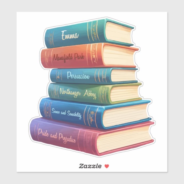 Jane Austen's Novels VIII Sticker (Sheet)