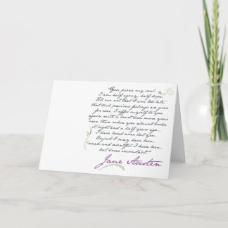 Jane Austen's Persuasion Quote #1 Greeting Card