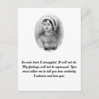 Jane Austen's Pride Postcard