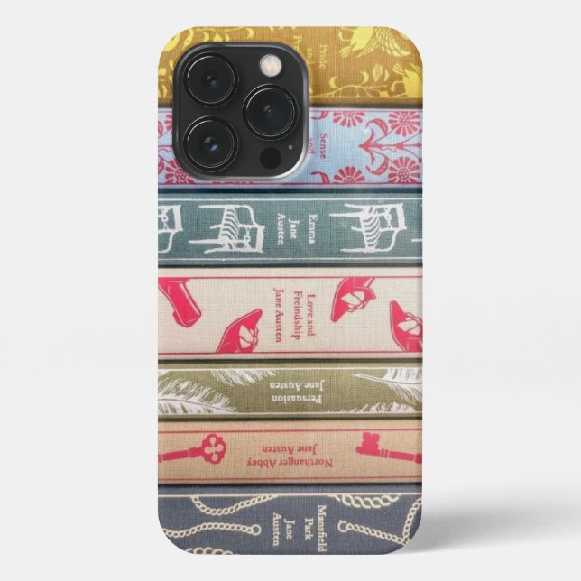 Jane Austen's seven books phone case (Back)