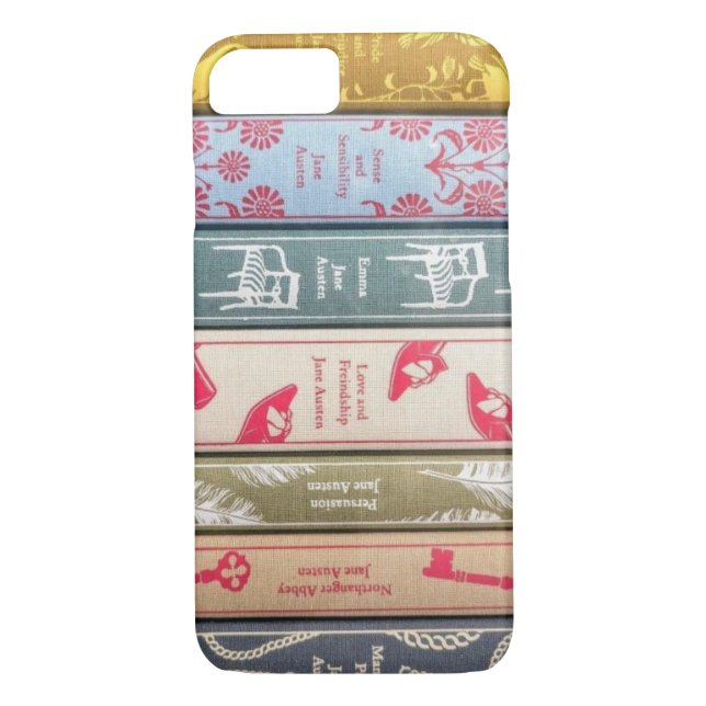 Jane Austen's seven books phone/iPad case (Back)