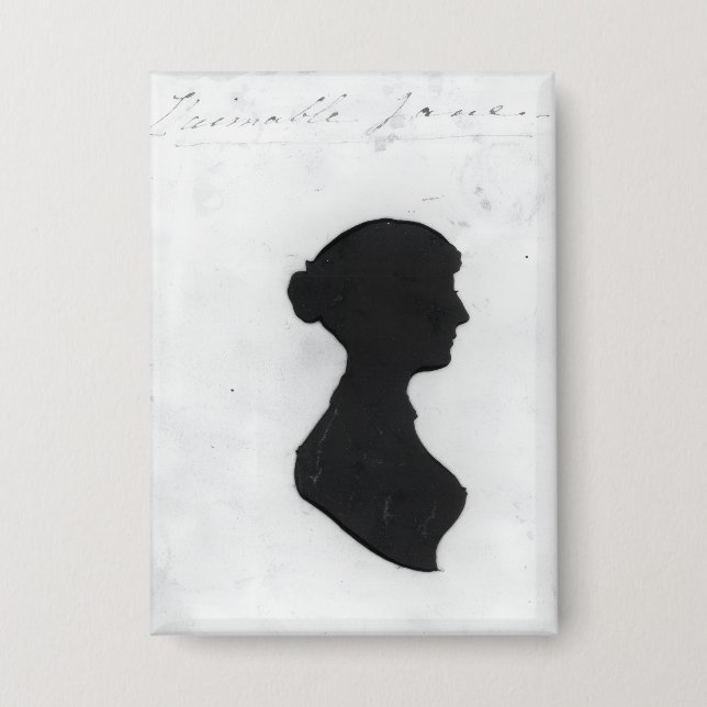 Jane Austen's Silhouette Button (Front)