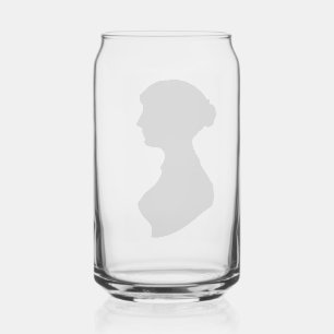 Jane Austen's Silhouette Can Glass