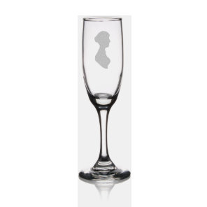 Jane Austen's Silhouette Champagne Flute