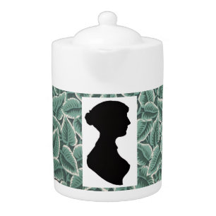 Jane Austen's Silhouette &  Home Wallpaper Teapot