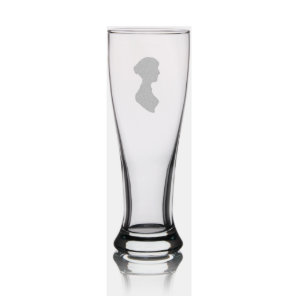 Jane Austen's Silhouette Pilsner Glass
