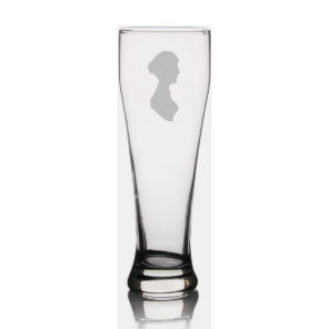 Jane Austen's Silhouette Pilsner Glass