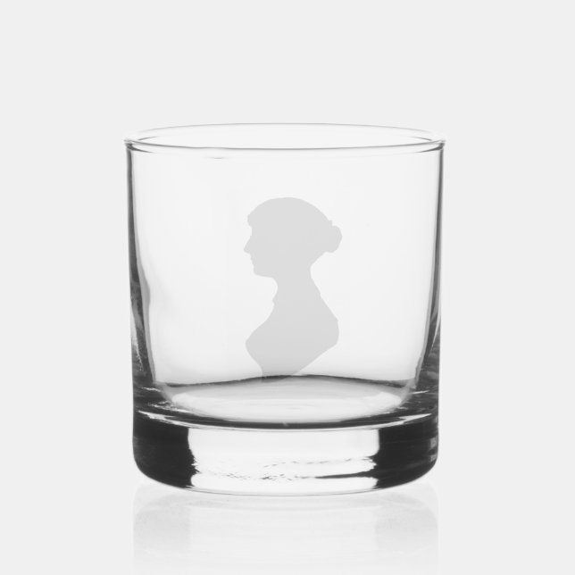 Jane Austen's Silhouette Whiskey Glass (Front)