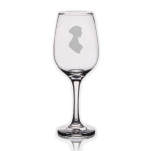 Jane Austen's Silhouette Wine Glass