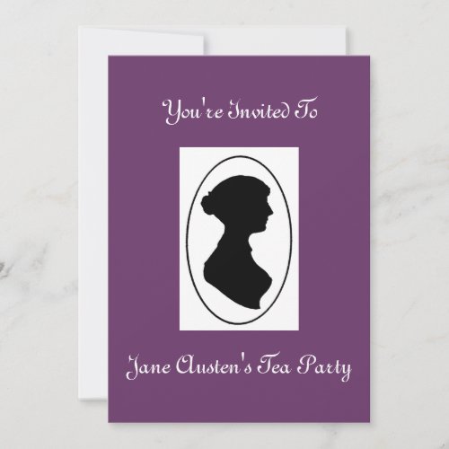 Jane Austens Tea Party Invitation