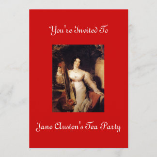 Jane Austen's Tea Party Invitation 2