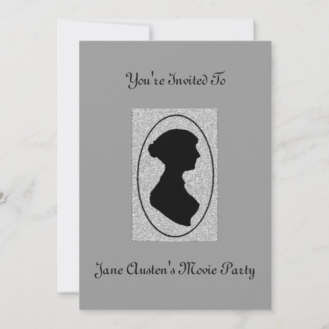 Jane Austen's Tea Party Invitation 3 (Front)