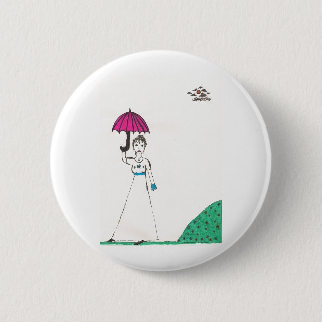 Jane austen's world button (Front)