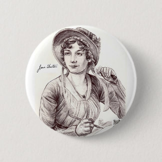 Jane Austin with a Smile Button