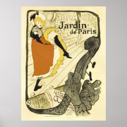 Jane Avril Jardin de Paris Vintage French Ad Poster
