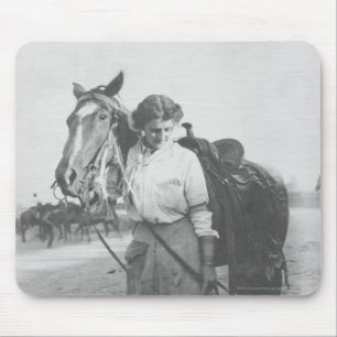 Jane Bernoudi and her horse Mouse Pad