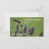 Jane Doe's Nursery Business Card (Front/Back)
