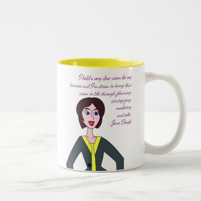 Jane Dough Two-Tone Coffee Mug (Right)