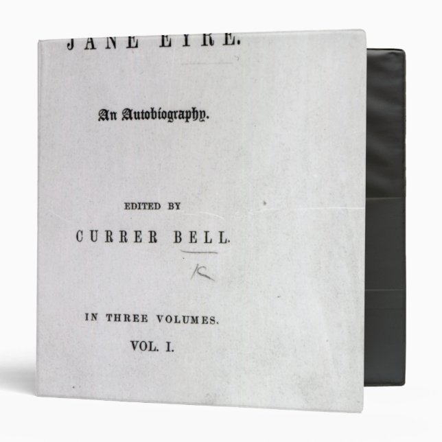 Jane Eyre' 3 Ring Binder (Front/Inside)