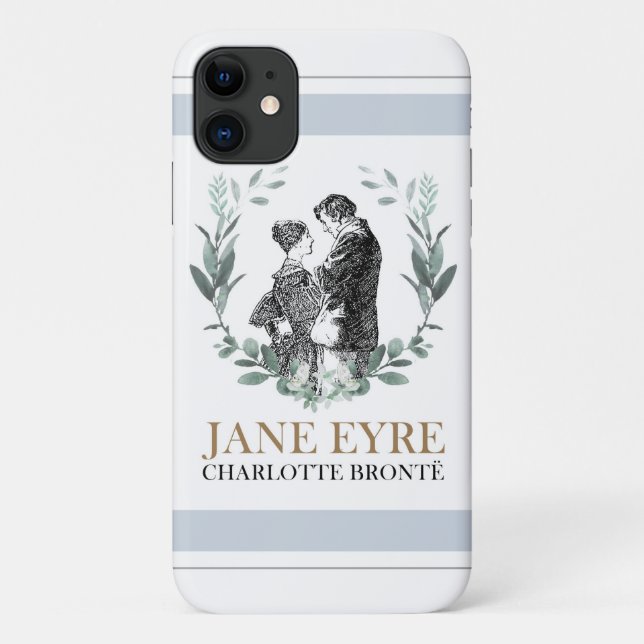 Jane Eyre and Edward Rochester with Wreath Case-Mate iPhone Case (Back)