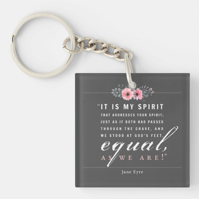 Jane Eyre - As We Are - Black Keychain (Front)