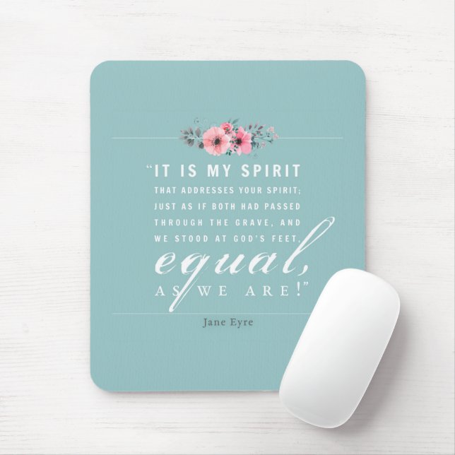 Jane Eyre - As We Are - Teal Mouse Pad (With Mouse)
