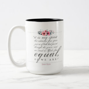 Jane Eyre - As We Are - White Two-Tone Coffee Mug
