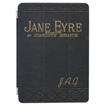 Jane Eyre Classic Antique Book Monogram Ipad Air Cover by OldArtReborn at Zazzle