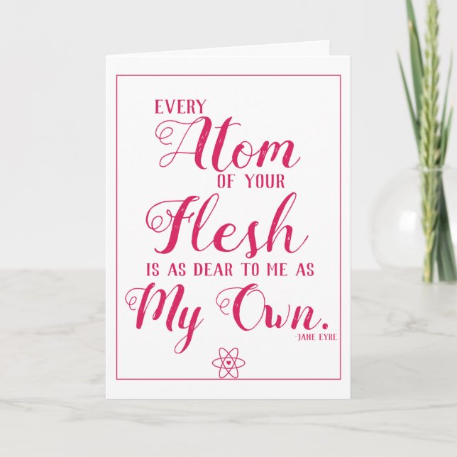 Jane Eyre Every Atom of your Flesh is as Dear Holiday Card (Front)