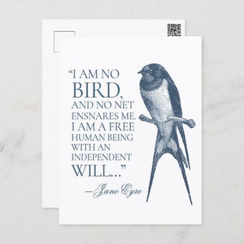 Jane Eyre _ I Am No Bird _ Swallow Postcard