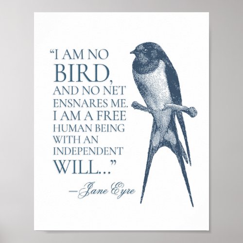 Jane Eyre _ I Am No Bird _ Swallow Poster