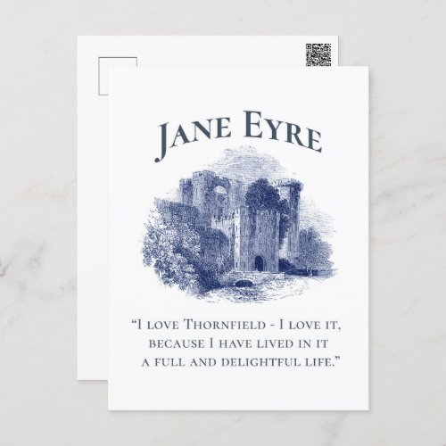 Jane Eyre _ I Love Thornfield _ Castle Postcard