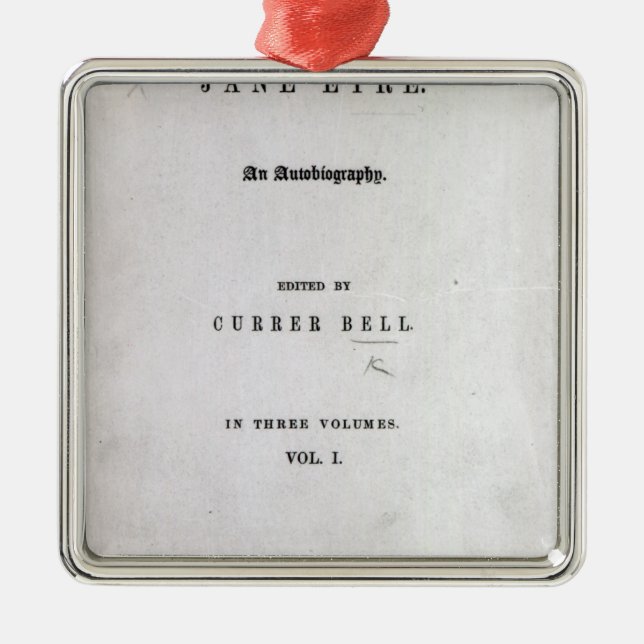 Jane Eyre' Metal Ornament (Front)