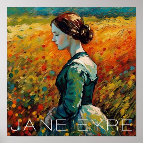 Jane Eyre Monet Style Painting Poster