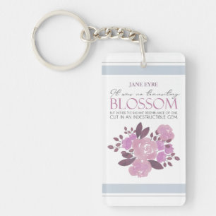 Jane Eyre - No Transitory Blossom - Pink Roses Keychain