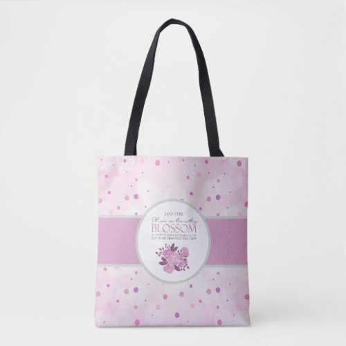 Jane Eyre _ No Transitory Blossom _ Roses Dots Tote Bag